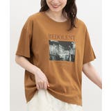 キャメル | トップス カットソー 半袖 | Honeys