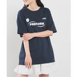 ネイビー | トップス Tシャツ 半袖Tシャツ | Honeys