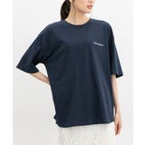 ネイビー | トップス Tシャツ ５分袖Tシャツ | Honeys
