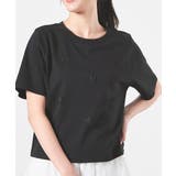 ブラック | トップス Tシャツ 半袖Tシャツ | Honeys