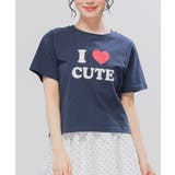 ネイビー | トップス Tシャツ 半袖Tシャツ | Honeys