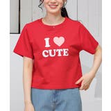 レッド | トップス Tシャツ 半袖Tシャツ | Honeys