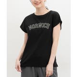 ブラック | トップス カットソー 半袖 | Honeys