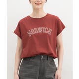 ダークレッド | トップス カットソー 半袖 | Honeys