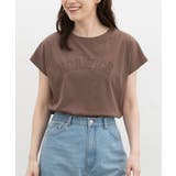 ダークモカ | トップス カットソー 半袖 | Honeys