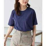 ダークブルー | トップス カットソー 半袖 | Honeys