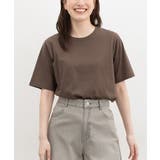 ブラウン | トップス カットソー 半袖 | Honeys