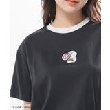 ブラック | トップス Tシャツ 半袖Tシャツ | Honeys