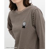 モカ×クロ | トップス カットソー 長袖 | Honeys