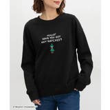 ブラック | トップス スウェット 長袖 | Honeys