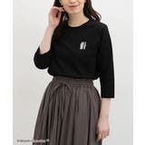 ブラック | トップス Tシャツ ７分袖Tシャツ | Honeys