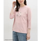 ピンク | トップス Tシャツ ７分袖Tシャツ | Honeys