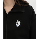 ブラック | 【ハニーズ】トップス スウェット 長袖 | Honeys