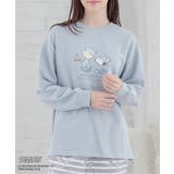 サックス×グレー | ルームウェア 部屋着 上下セット | Honeys