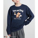 ネイビー | トップス スウェット 長袖 | Honeys