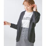ブラック | 【ハニーズ】トップス カーディガン 8分袖 | Honeys