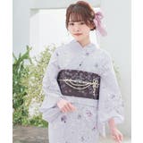 パープル花柄 | 浴衣 ゆかた 2026浴衣 | Honeys
