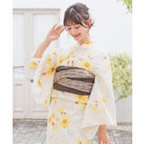ベージュ花柄 | 浴衣 ゆかた 2026浴衣 | Honeys