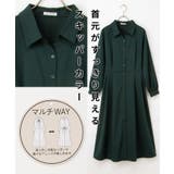 ワンピース シャツワンピース 長袖 | Honeys | 詳細画像3