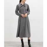 杢グレー | ワンピース シャツワンピース 長袖 | Honeys