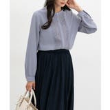 サックス | トップス ブラウス 長袖 | Honeys