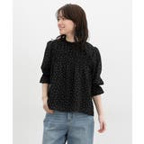 クロ水玉 | トップス ブラウス オフィス | Honeys