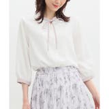 オフ×グレー | トップス ブラウス 7分袖 | Honeys