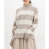 ベージュ×オフ | トップス ニット セーター | Honeys