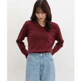 ボルドー | トップス ニット セーター | Honeys