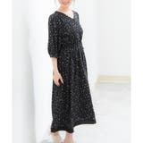 【ハニーズ】ワンピース 6分袖 ミモレ丈 | Honeys | 詳細画像3 