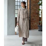 ワンピース 長袖 ロング丈 | Honeys | 詳細画像3 