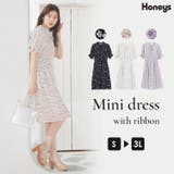 【ハニーズ】ワンピース ミニワンピース 半袖 | Honeys | 詳細画像1 