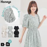 ワンピース 半袖 ロング丈 | Honeys | 詳細画像1 