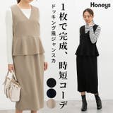 ワンピース ジャンスカ ノースリーブ | Honeys | 詳細画像1