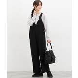 ブラック | ボトムス オールインワン サロペット | Honeys