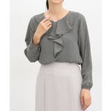 千鳥柄 | トップス ブラウス 長袖 | Honeys