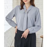スモーキーブルー | 【WEB限定】トップス ブラウス 長袖 | Honeys