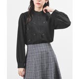 ブラック | トップス ブラウス 長袖 | Honeys