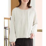 アイボリー×クロ | トップス ブラウス 長袖 | Honeys