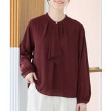 ボルドー | トップス ブラウス 長袖 | Honeys