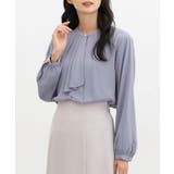 スモーキーブルー | トップス ブラウス 長袖 | Honeys