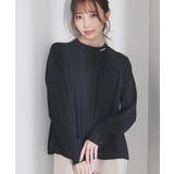 ネイビー | トップス ブラウス 長袖 | Honeys