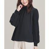 ネイビー | トップス ブラウス 長袖 | Honeys