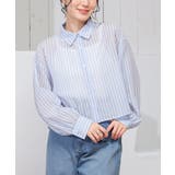 ブルーストライプ | トップス シャツ ブラウス | Honeys