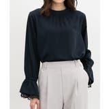 ネイビー | トップス ブラウス 長袖 | Honeys