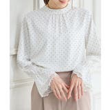 オフ水玉 | トップス ブラウス 長袖 | Honeys