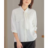 トップス ブラウス ボウタイブラウス | Honeys | 詳細画像4 