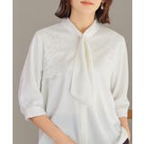 アイボリー | トップス ブラウス ボウタイブラウス | Honeys