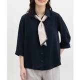 ネイビー | トップス ブラウス オフィス | Honeys