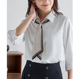 オフ×ベージュ | トップス ブラウス オフィス | Honeys